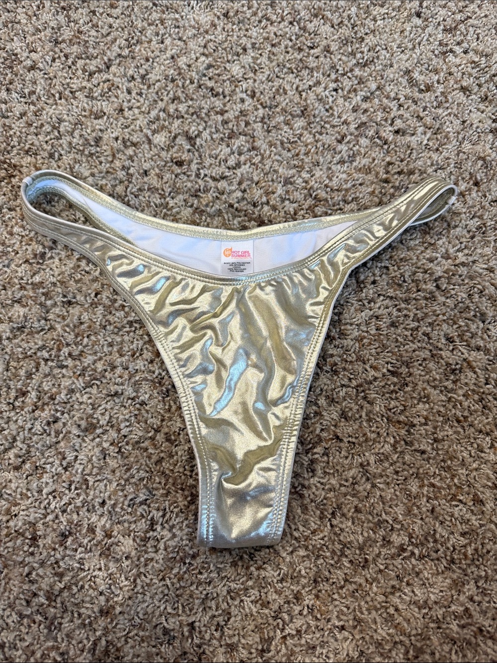 OP Gold Halter Crisscross Bikini Set - Picture 5 of 5